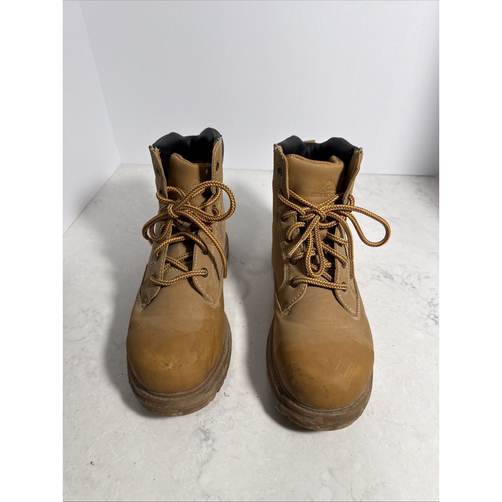 Ozark Trail Men's Wheat Brown Hi-Top Lace-up Hiking & Hunting Boots Shoes Mens 7